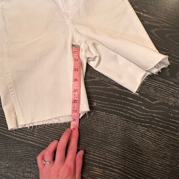 EXPRESS Bermuda High Rise Shorts w/ frayed hem size 00 NEW - Picture 9 of 11